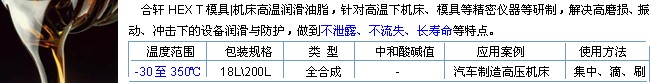 模具|機(jī)床用高溫潤滑油脂-長沙合軒